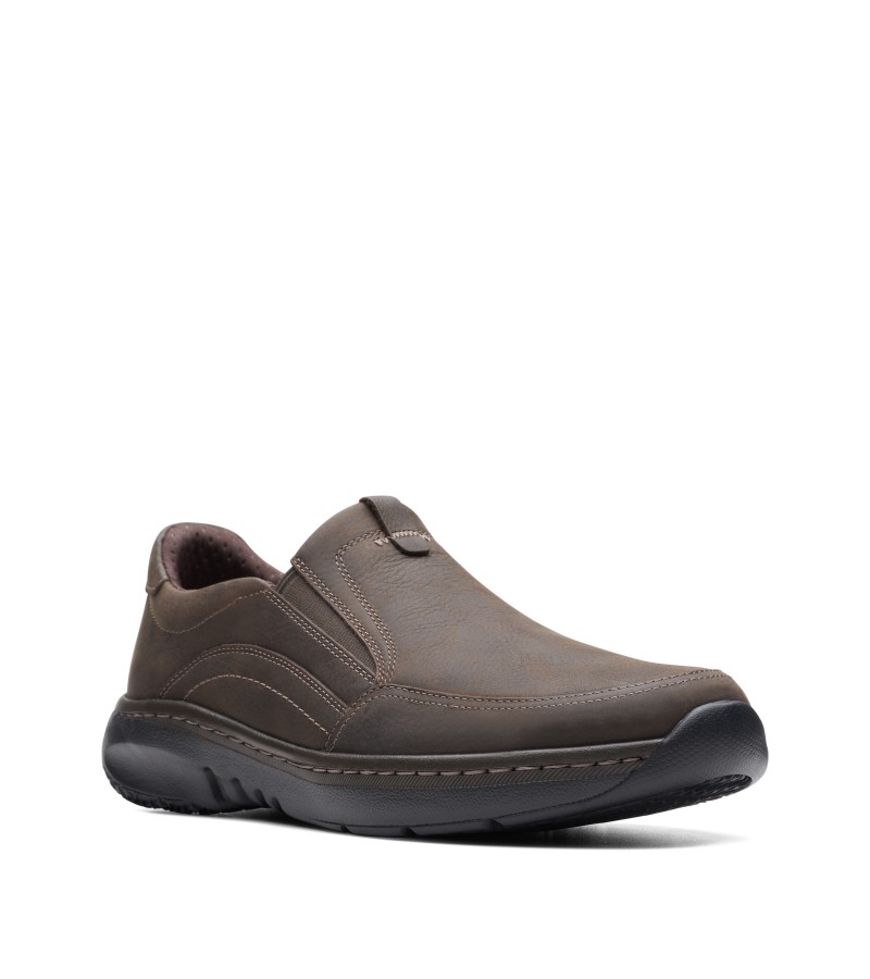 Clarks - ClarksPro Step Dark Brown Tumbled Leather